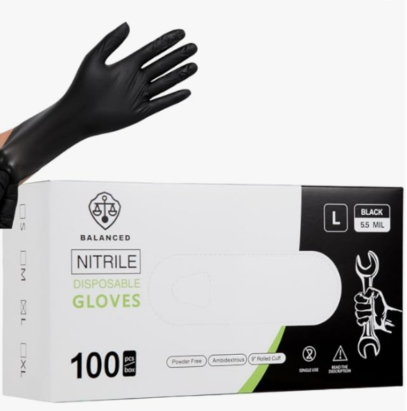 Balanced Nitrile Disposable Gloves