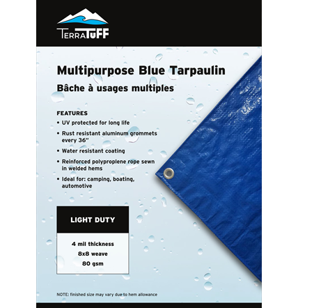 Garden tarp for effective outdoor protection and coverage