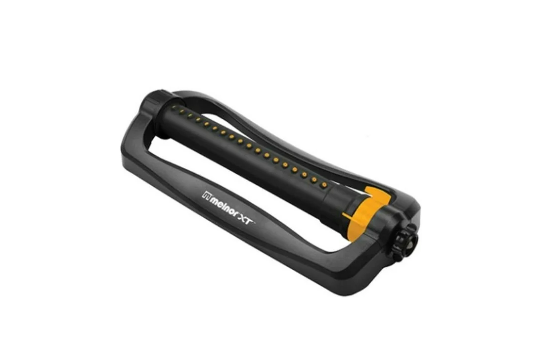 Melnor Turbo Oscillating Sprinkler in action watering lawn