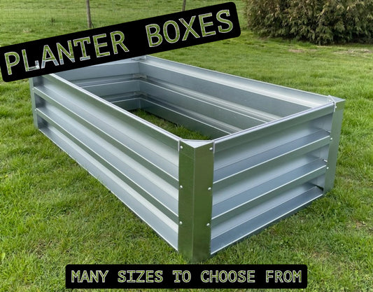 Galvanized Planter Boxes