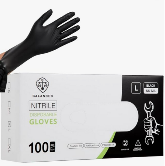 Balanced Nitrile Disposable Gloves